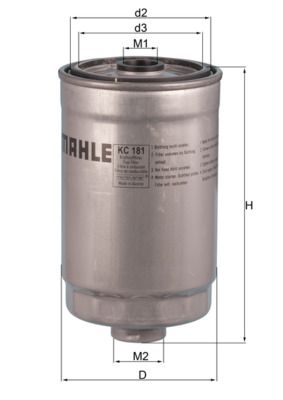 Obrázok Palivový filter MAHLE  KC181