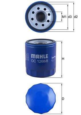 Obrázok Olejový filter MAHLE  OC12688