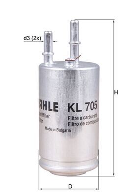 Obrázok Palivový filter MAHLE  KL705