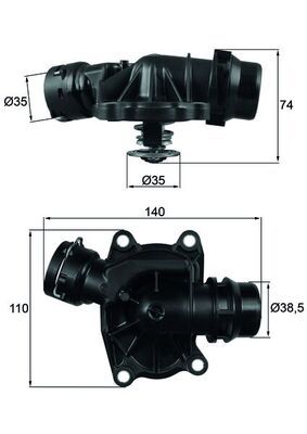 Obrázok Termostat chladenia MAHLE BEHR TI23388