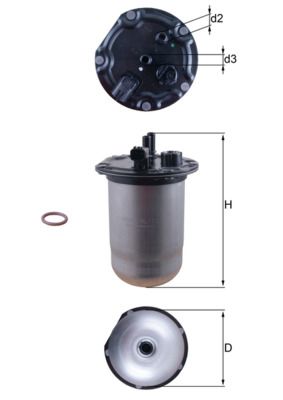 Obrázok Palivový filter MAHLE  KL1132D