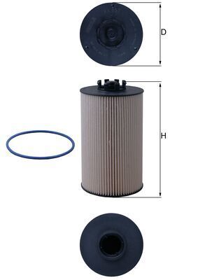 Obrázok Palivový filter MAHLE  KX657D