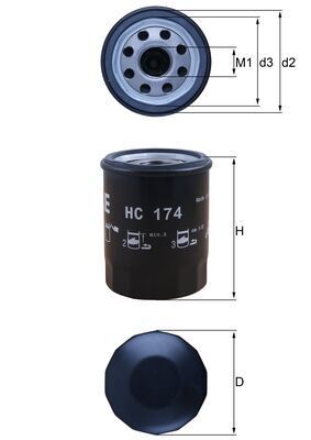 Obrázok Hydraulický filter automatickej prevodovky MAHLE  HC174