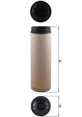 Obrázok Filter sekundárneho vzduchu MAHLE  LXS394