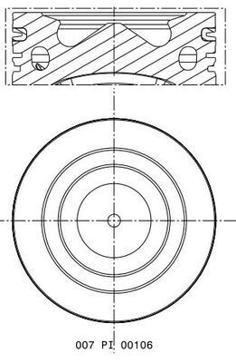 Obrázok Piest MAHLE  007PI00106000