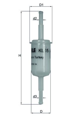 Obrázok Palivový filter MAHLE  KL15OF