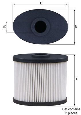 Obrázok Filter odvzdużnenia kľukovej skrine MAHLE  SOX6DS