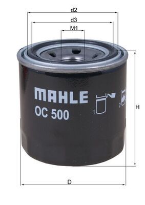 Obrázok Olejový filter MAHLE  OC500