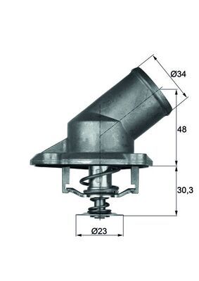 Obrázok Termostat chladenia MAHLE BEHR TI22492