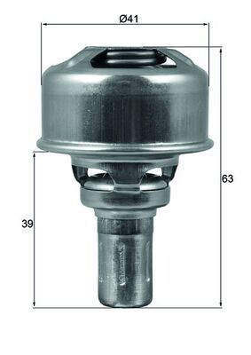 Obrázok Termostat chladenia MAHLE BEHR TX17486