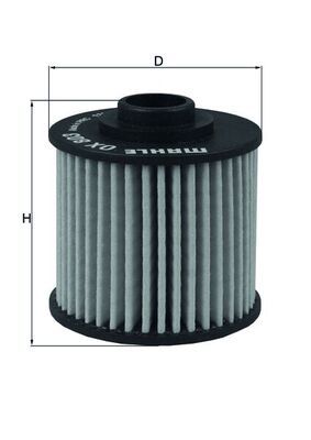 Obrázok Olejový filter MAHLE  OX803
