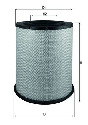 Obrázok Vzduchový filter MAHLE  LX1587
