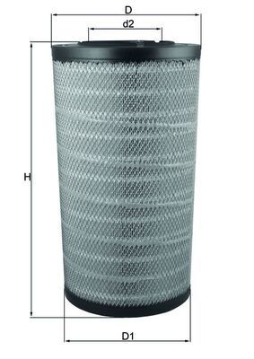 Obrázok Vzduchový filter MAHLE  LX2838