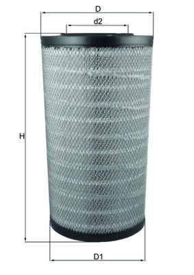 Obrázok Vzduchový filter MAHLE  LX3753