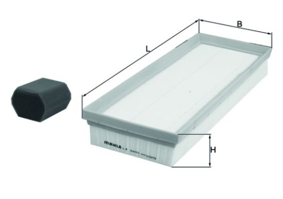 Obrázok Vzduchový filter MAHLE  LX3955KIT