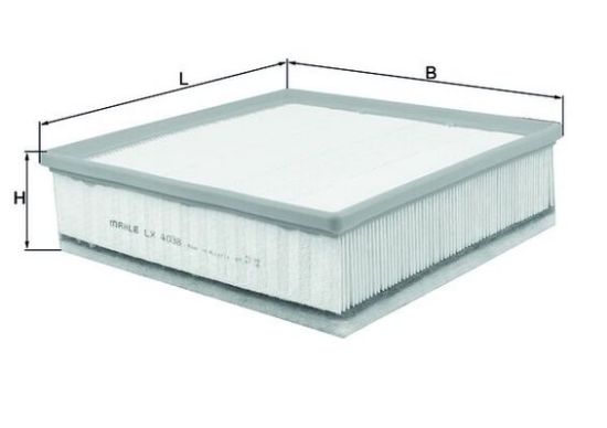 Obrázok Vzduchový filter MAHLE  LX4038