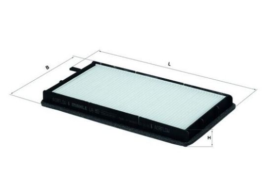 Obrázok Filter vnútorného priestoru MAHLE  LA80