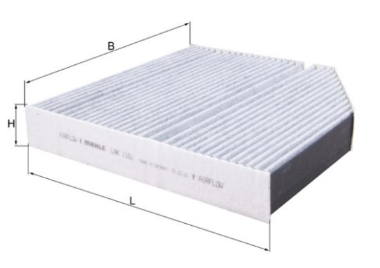 Obrázok Filter vnútorného priestoru MAHLE  LAK1161