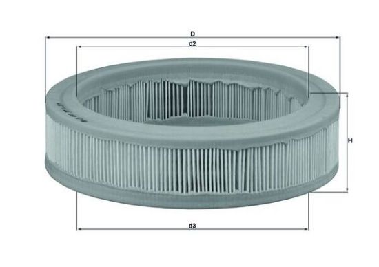 Obrázok Vzduchový filter MAHLE  LX487
