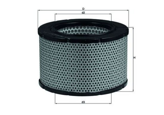 Obrázok Vzduchový filter MAHLE  LX190