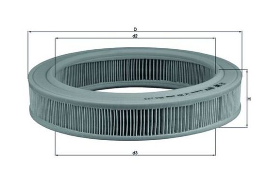 Obrázok Vzduchový filter MAHLE  LX203