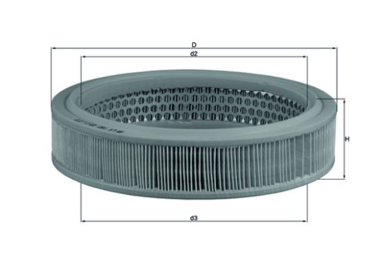 Obrázok Vzduchový filter MAHLE  LX160