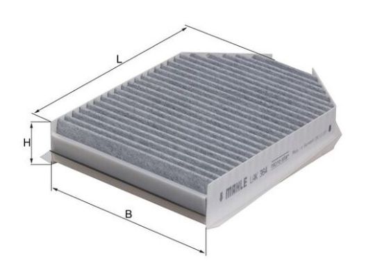 Obrázok Filter vnútorného priestoru MAHLE  LAK364