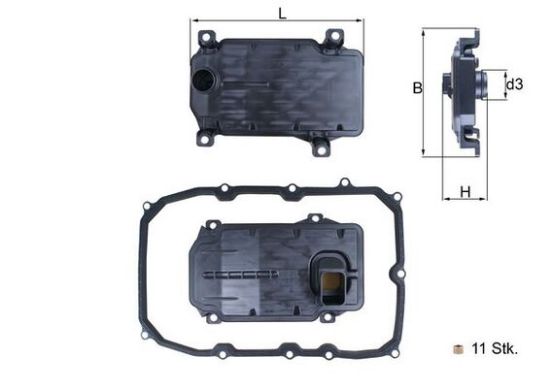 Obrázok Hydraulický filter automatickej prevodovky MAHLE  HX187KIT
