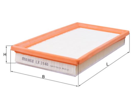 Obrázok Vzduchový filter MAHLE  LX3148