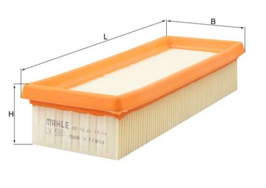 Obrázok Vzduchový filter MAHLE  LX580