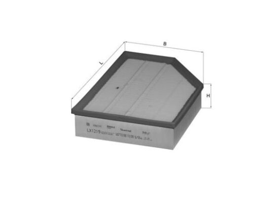 Obrázok Vzduchový filter MAHLE  LX1219