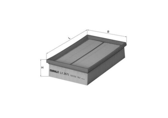 Obrázok Vzduchový filter MAHLE  LX2671