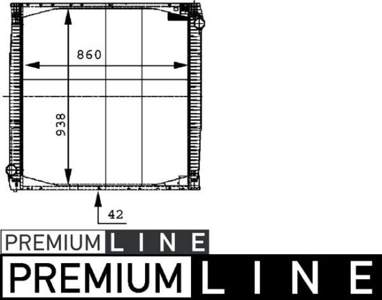 Obrázok Chladič motora MAHLE BEHR *** PREMIUM LINE *** CR696000P