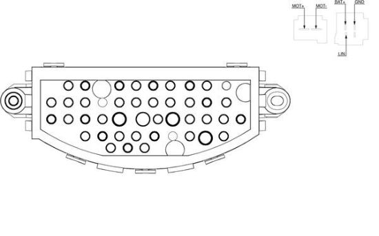 Obrázok Regulator, ventilator vnutorneho priestoru MAHLE BEHR ABR22000S