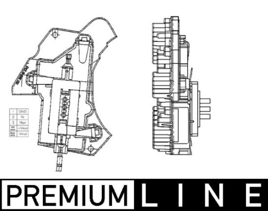 Obrázok Regulator, ventilator vnutorneho priestoru MAHLE BEHR *** PREMIUM LINE *** ABR24000P