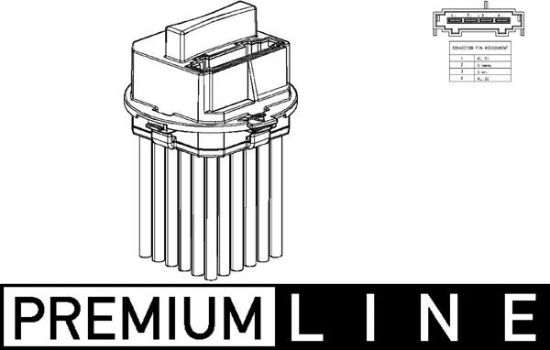 Obrázok Regulator, ventilator vnutorneho priestoru MAHLE BEHR *** PREMIUM LINE *** ABR53000P