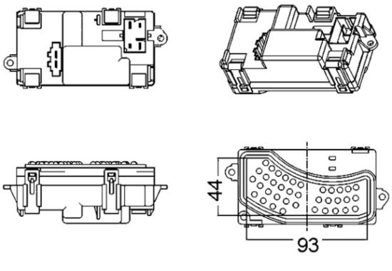 Obrázok Regulator, ventilator vnutorneho priestoru MAHLE BEHR ABR5000S