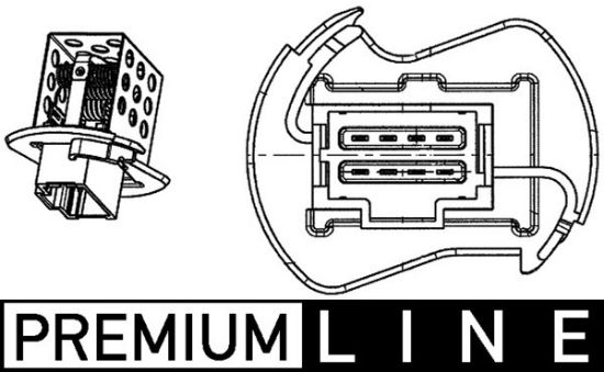 Obrázok Odpor vnútorného ventilátora MAHLE BEHR *** PREMIUM LINE *** ABR90000P