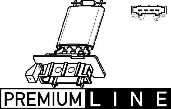 Obrázok Odpor vnútorného ventilátora MAHLE BEHR *** PREMIUM LINE *** ABR98000P