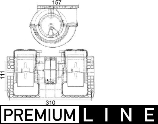 Obrázok Vnútorný ventilátor MAHLE BEHR *** PREMIUM LINE *** AB181000P