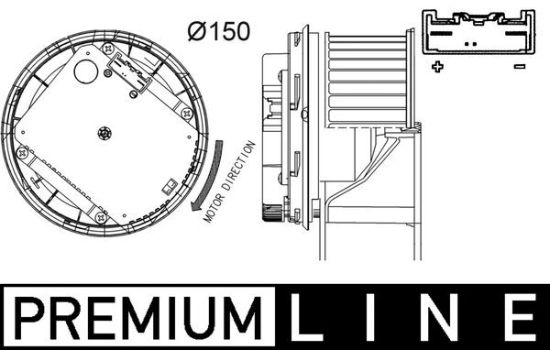 Obrázok Vnútorný ventilátor MAHLE BEHR *** PREMIUM LINE *** AB263000P