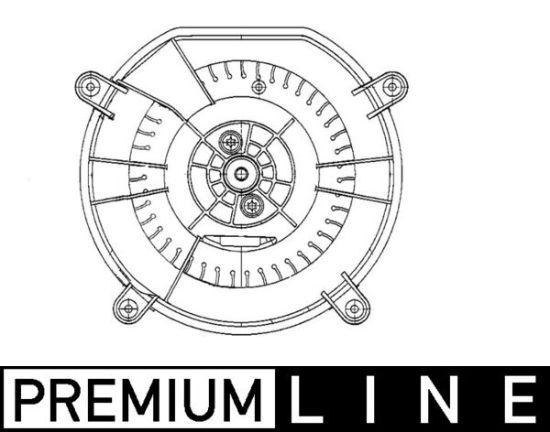 Obrázok Vnútorný ventilátor MAHLE BEHR *** PREMIUM LINE *** AB69000P