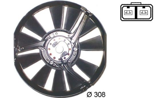 Obrázok Ventilátor kondenzátora klimatizácie MAHLE BEHR ACF2000S