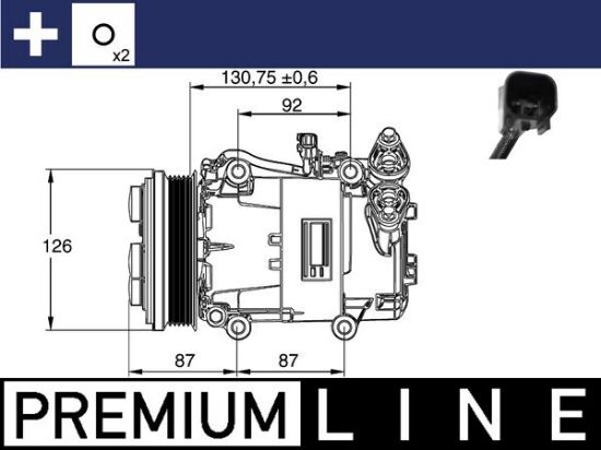 Obrázok Kompresor klimatizácie MAHLE BEHR *** PREMIUM LINE *** ACP54000P
