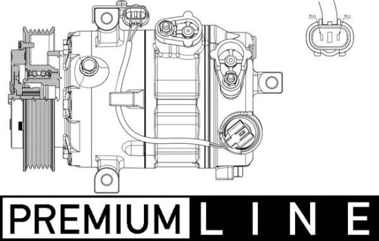 Obrázok Kompresor klimatizácie MAHLE BEHR *** PREMIUM LINE *** ACP601000P