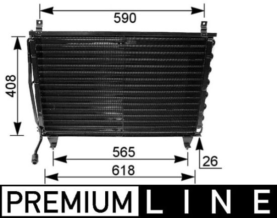 Obrázok Kondenzátor klimatizácie MAHLE BEHR *** PREMIUM LINE *** AC167000P