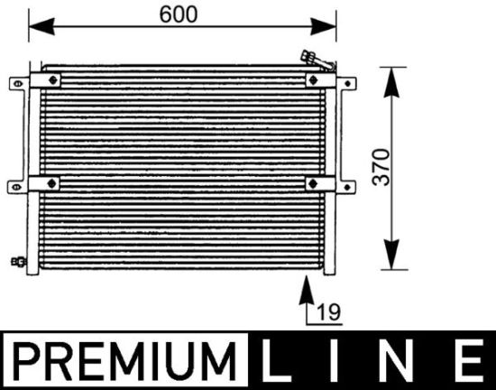 Obrázok Kondenzátor klimatizácie MAHLE BEHR *** PREMIUM LINE *** AC171000P