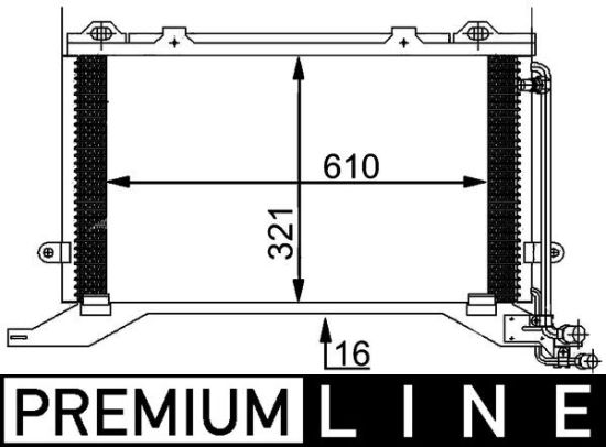 Obrázok Kondenzátor klimatizácie MAHLE BEHR *** PREMIUM LINE *** AC248000P