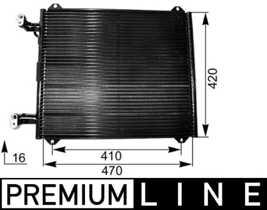 Obrázok Kondenzátor klimatizácie MAHLE BEHR *** PREMIUM LINE *** AC251000P