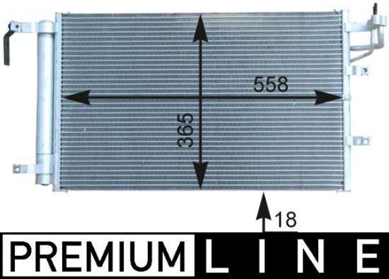 Obrázok Kondenzátor klimatizácie MAHLE BEHR *** PREMIUM LINE *** AC431000P
